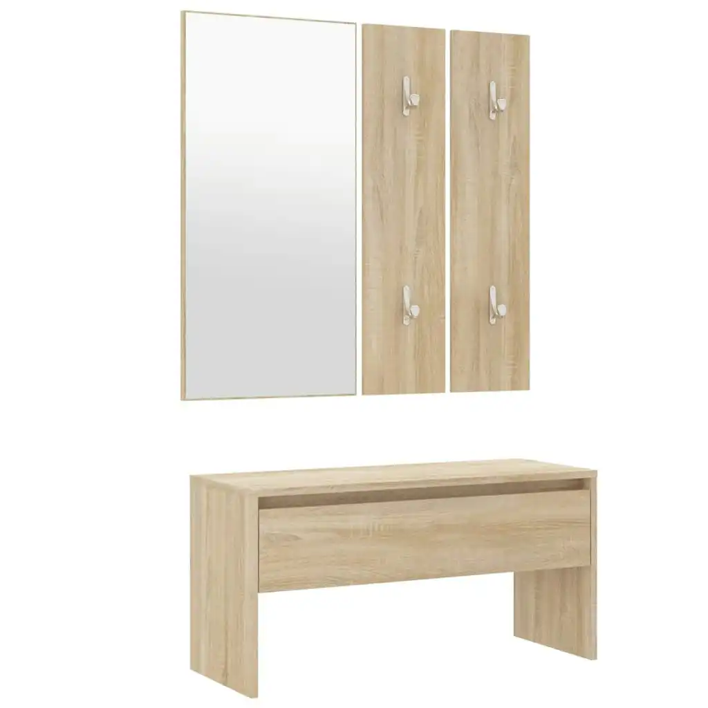 Hallway Furniture Set Sonoma Oak Engineered Wood 808786