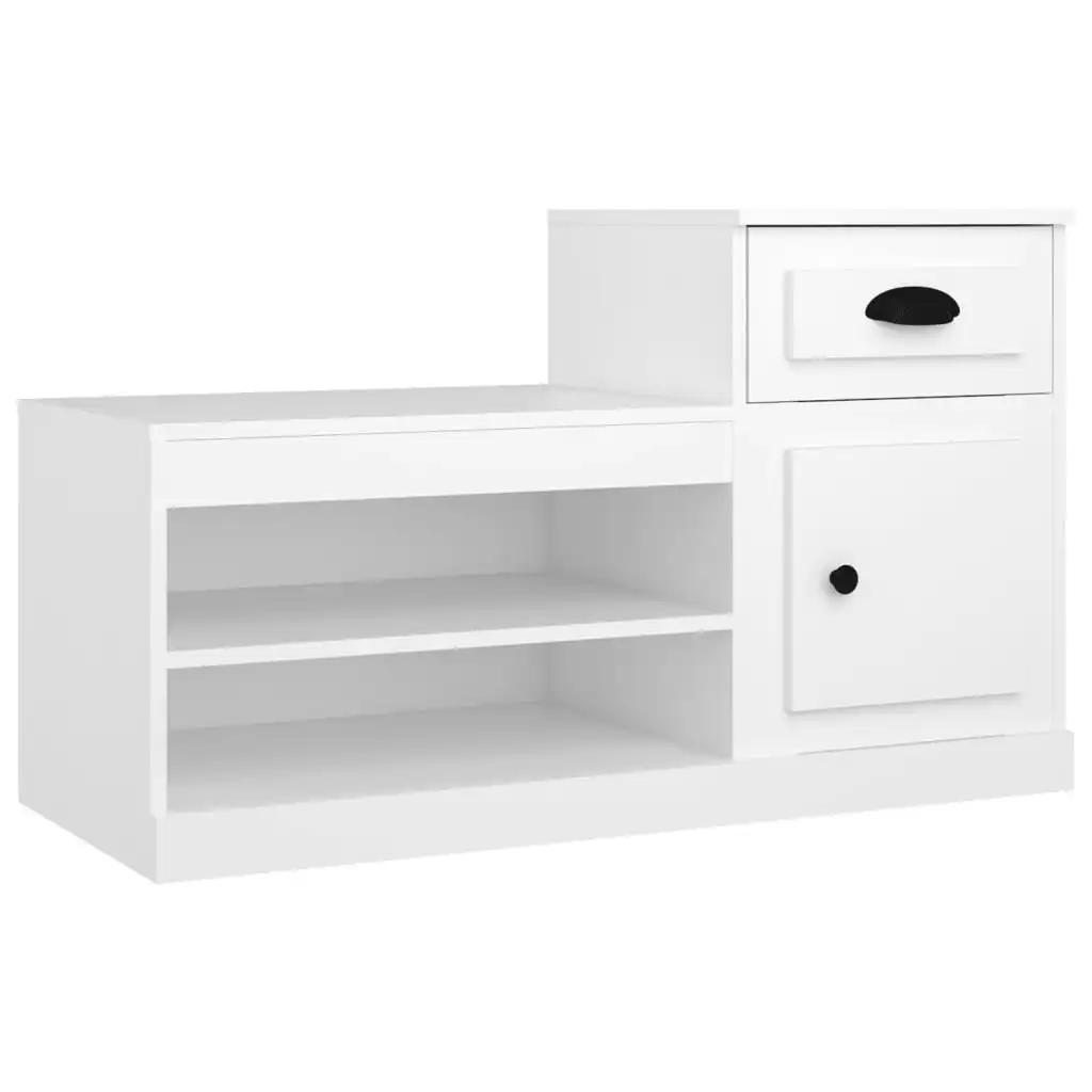 Shoe Cabinet White 100x42x60 cm Engineered Wood 816416