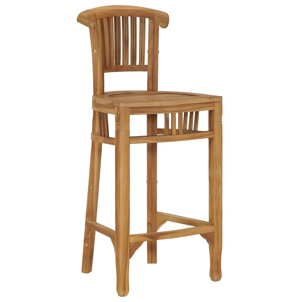 Bar Stool Solid Teak Wood 49428