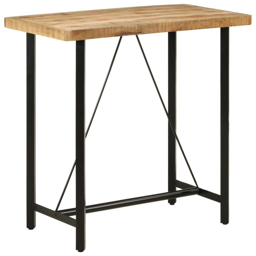 Bar Table 110x55x107 cm Solid Wood Mango and Iron 356381