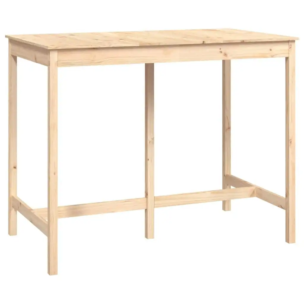 Bar Table 140x80x110 cm Solid Wood Pine 822157