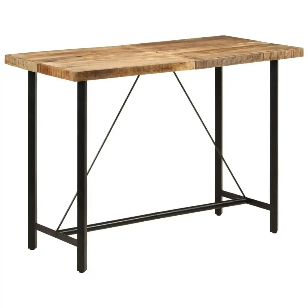 Bar Table 150x70x107 cm Solid Wood Mango and Iron 356382