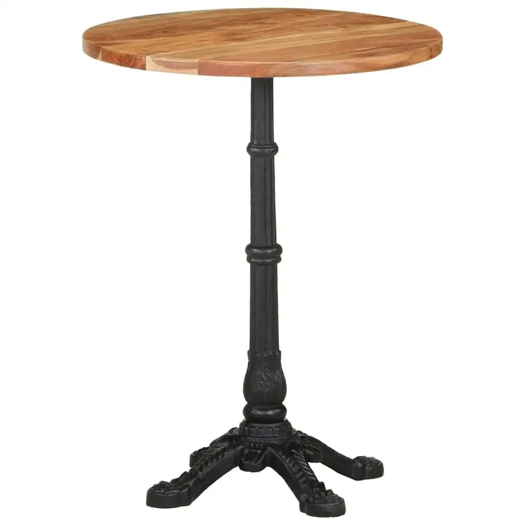 Bistro Table Ã˜60x76 cm Solid Acacia Wood 321088