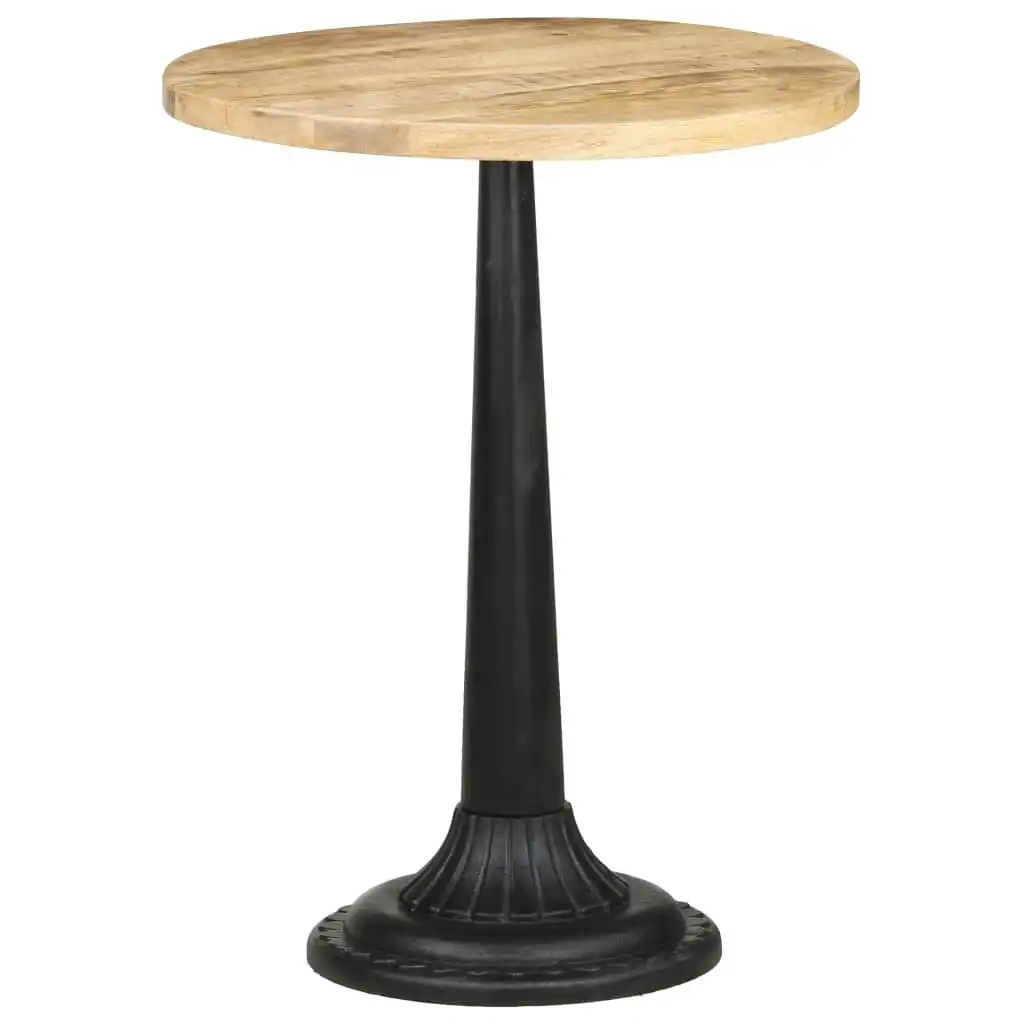 Bistro Table Ã˜60x76 cm Rough Mango Wood 321093