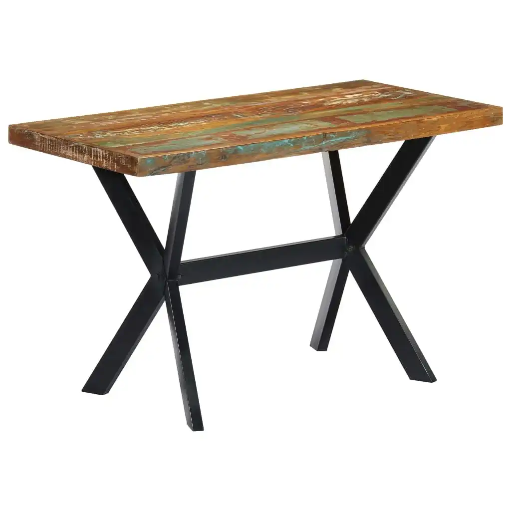 Dining Table 120x60x75 cm Solid Reclaimed Wood 247443