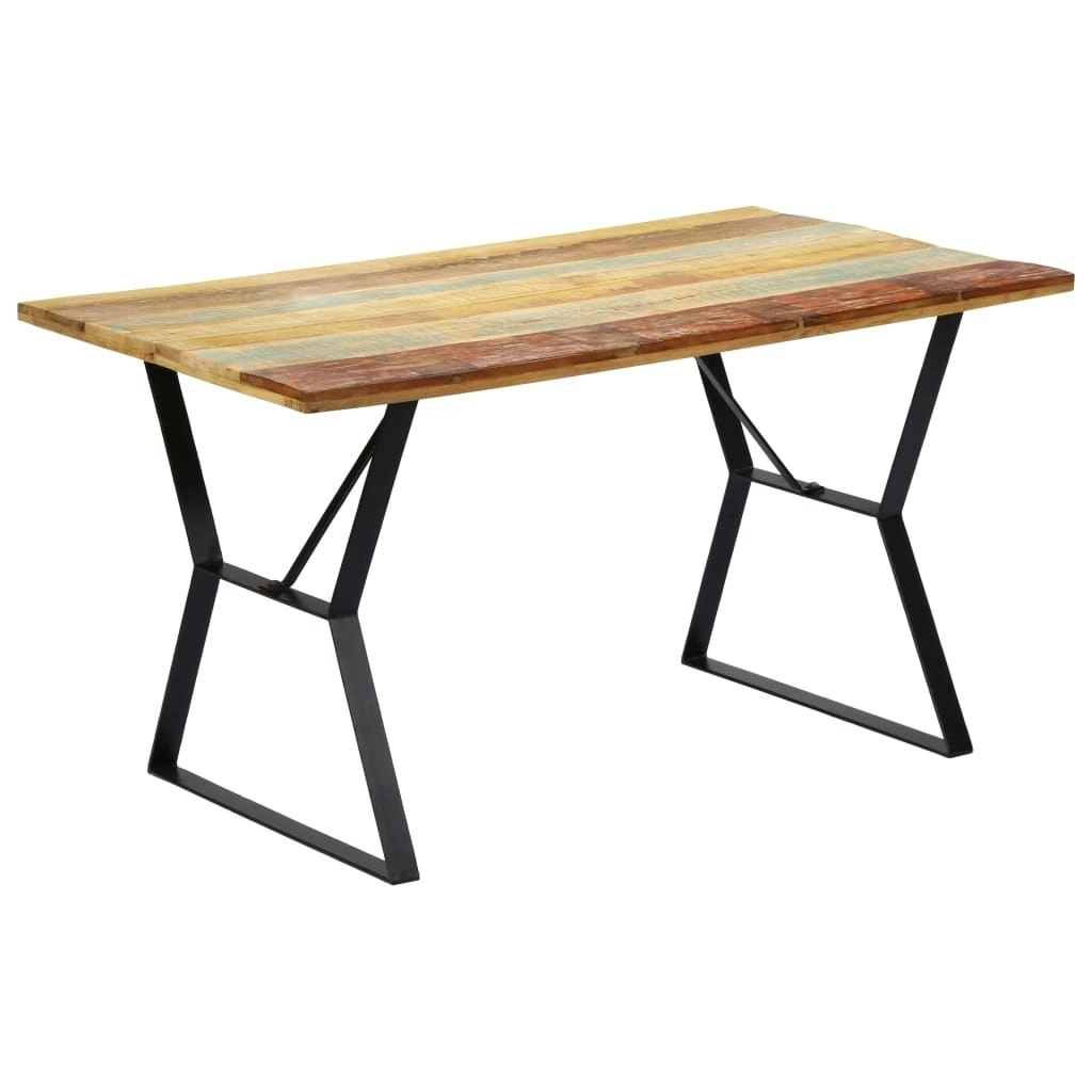 Dining Table 140x80x76 cm Solid Reclaimed Wood 247948