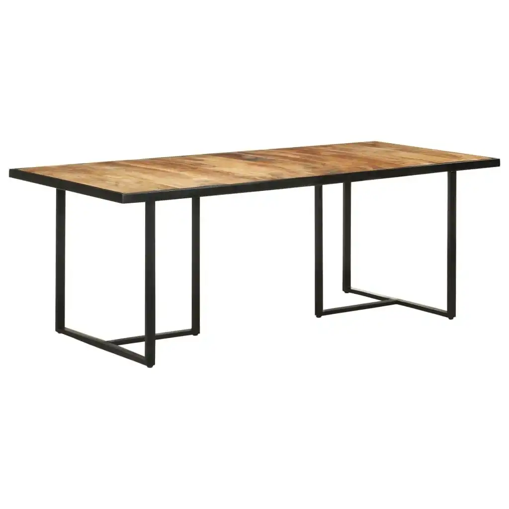 Dining Table 200 cm Rough Mango Wood 320697