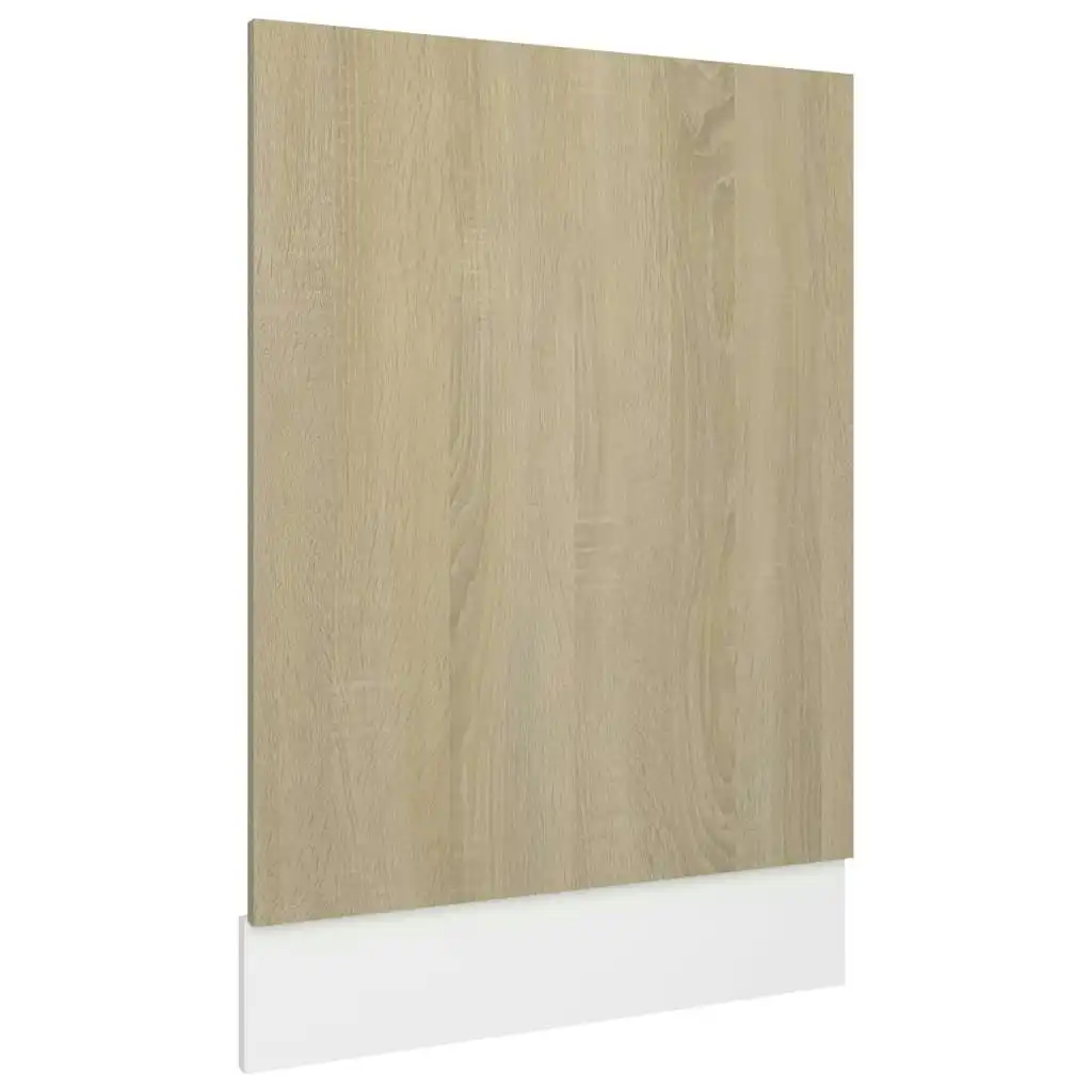 Dishwasher Panel Sonoma Oak 45x3x67 cm Engineered Wood 802557