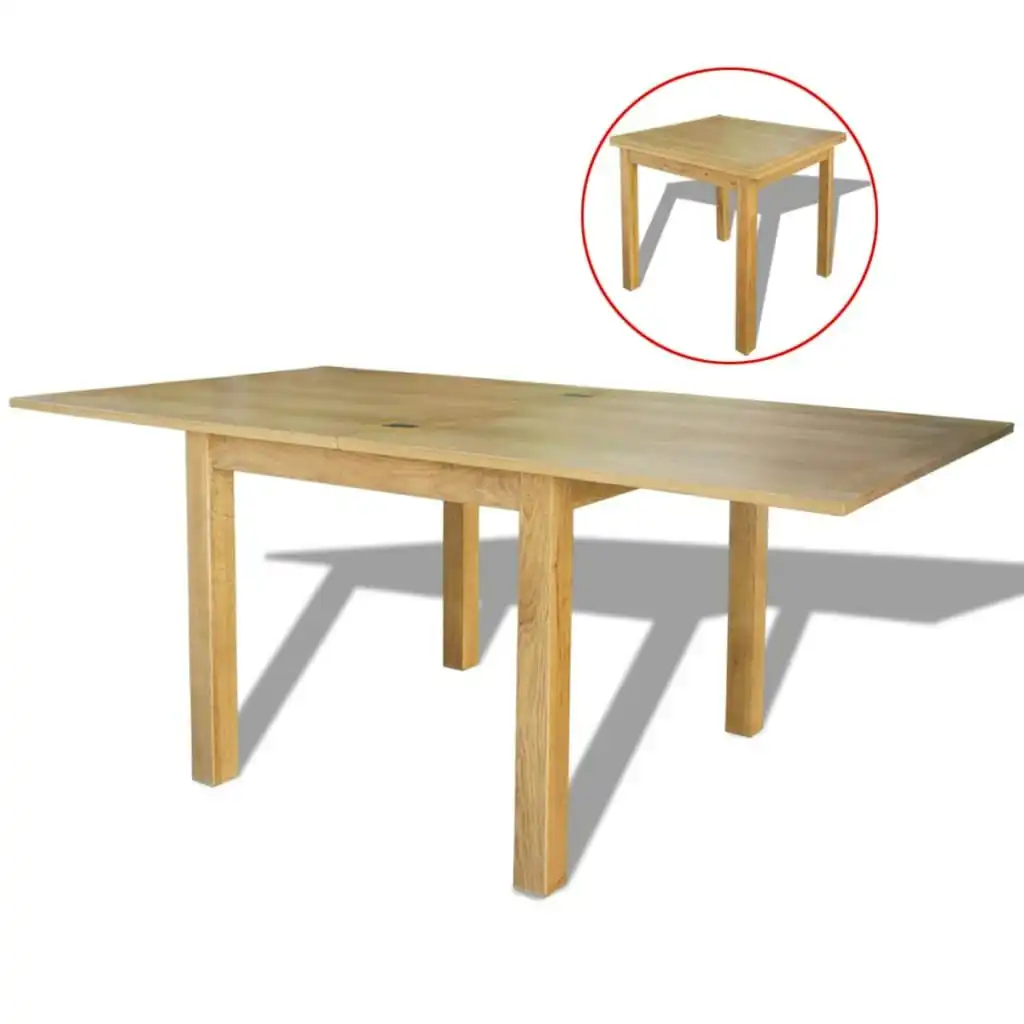 Extendable Table Oak 170x85x75 cm 244417