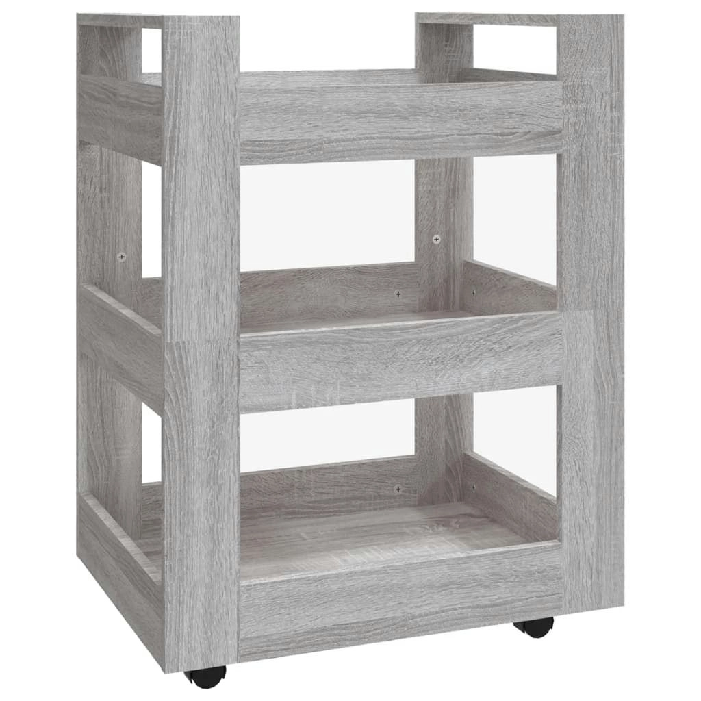 Kitchen Trolley Grey Sonoma 60x45x80 cm Engineered Wood 816822