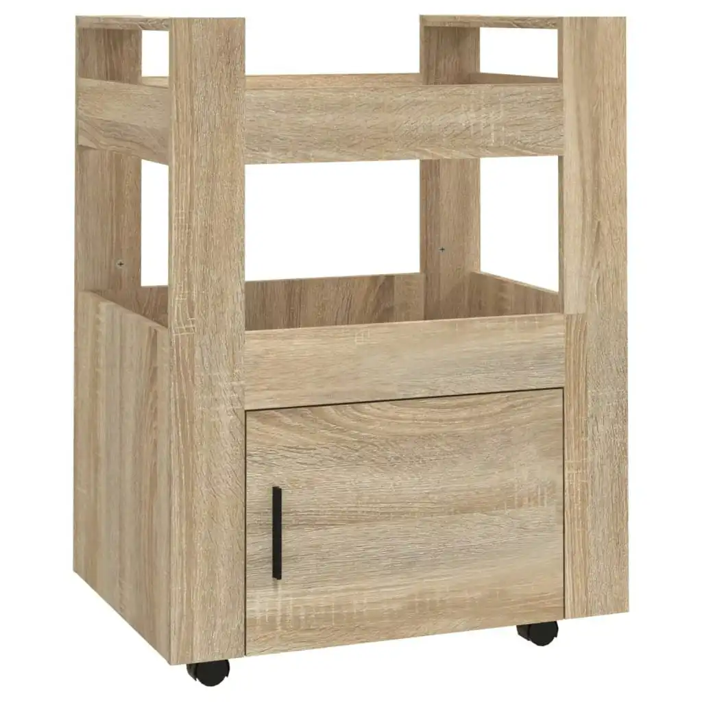 Kitchen Trolley Sonoma Oak 60x45x80 cm Engineered Wood 816827