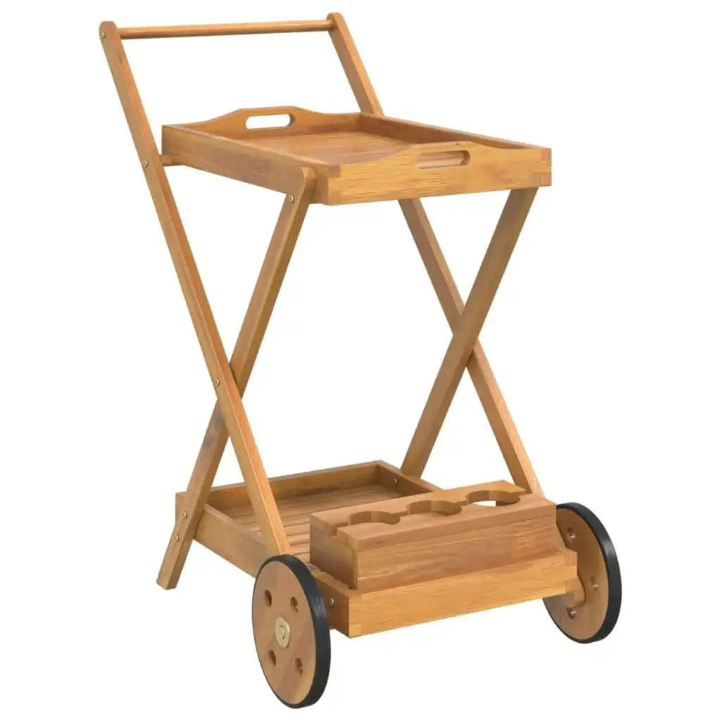 Tea Trolley 54x87x90 cm Solid Wood Acacia 319424