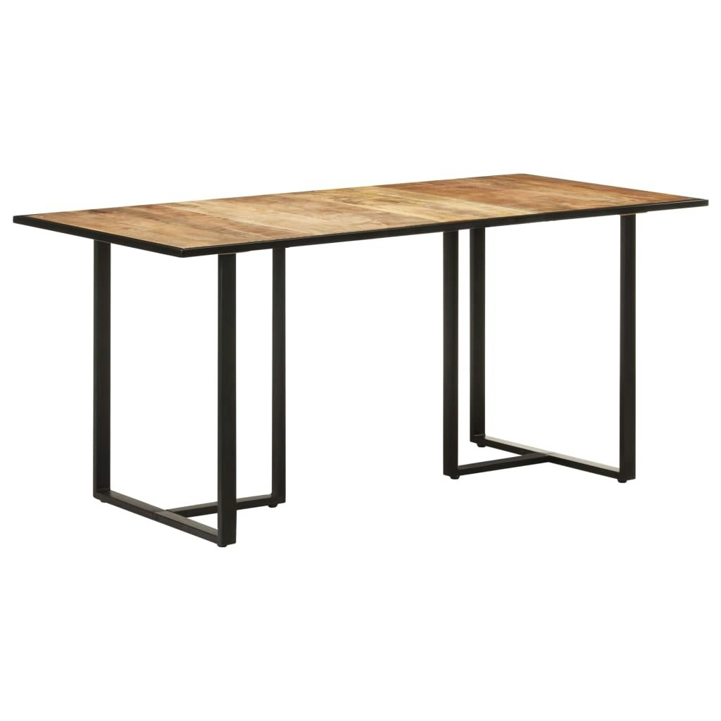 Dining Table 160 cm Rough Mango Wood 320693