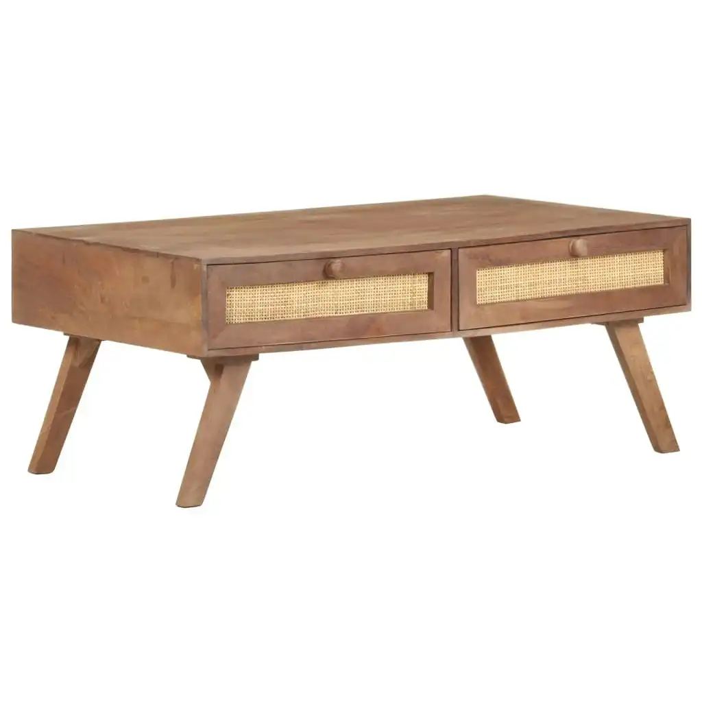 Coffee Table 100x60x40 cm Solid Mango Wood 323599