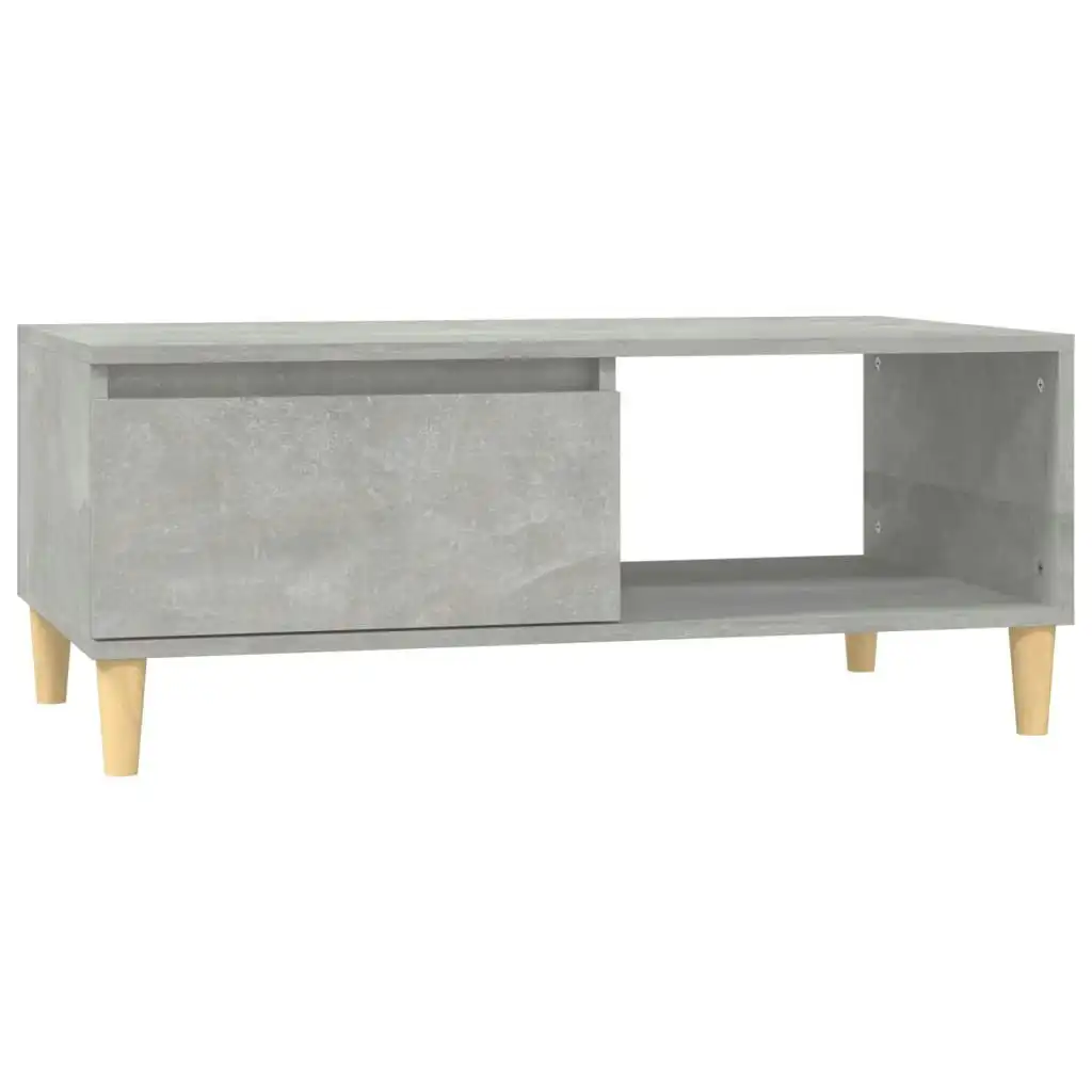 Coffee Table Concrete Grey 90x50x36.5 cm Engineered Wood 821048