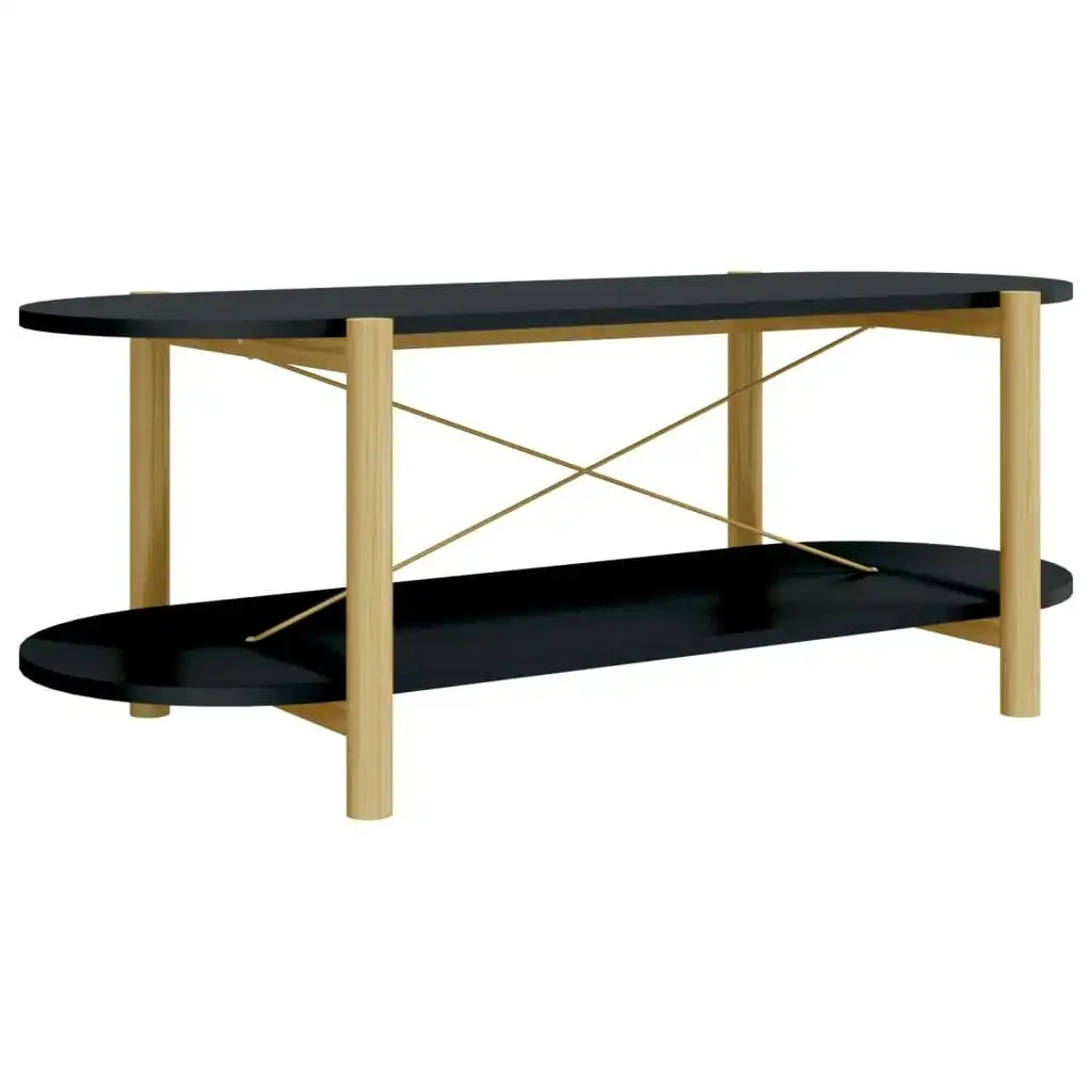 Coffee Table Black 110x48x40 cm Engineered Wood 345688