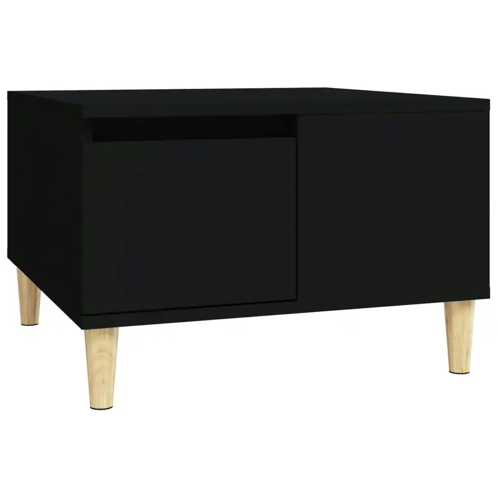 Coffee Table Black 55x55x36.5 cm Engineered Wood 821077