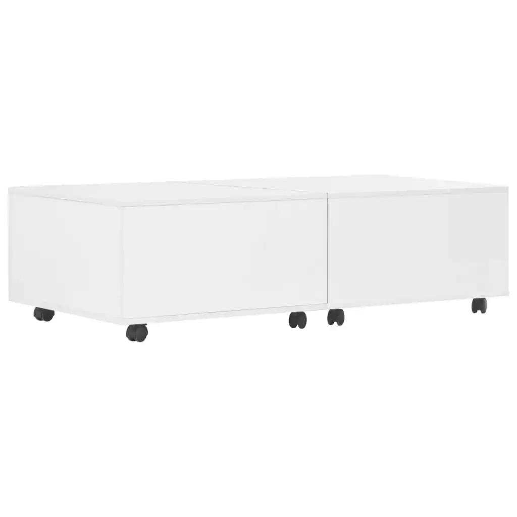 Coffee Table High Gloss White 120x60x35 cm 283727