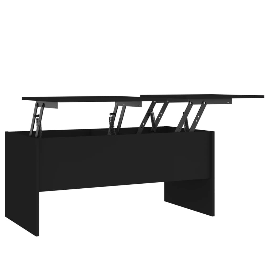 Coffee Table Black 102x50.5x46.5 cm Engineered Wood 809720