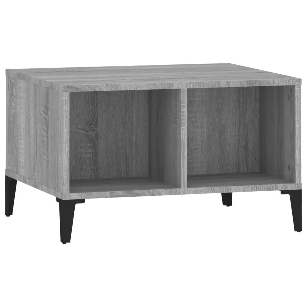 Coffee Table Grey Sonoma 60x50x36.5 cm Engineered Wood 821042