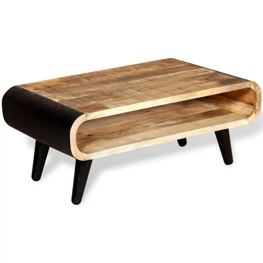 Coffee Table Rough Mango Wood 90x55x39 cm 244008