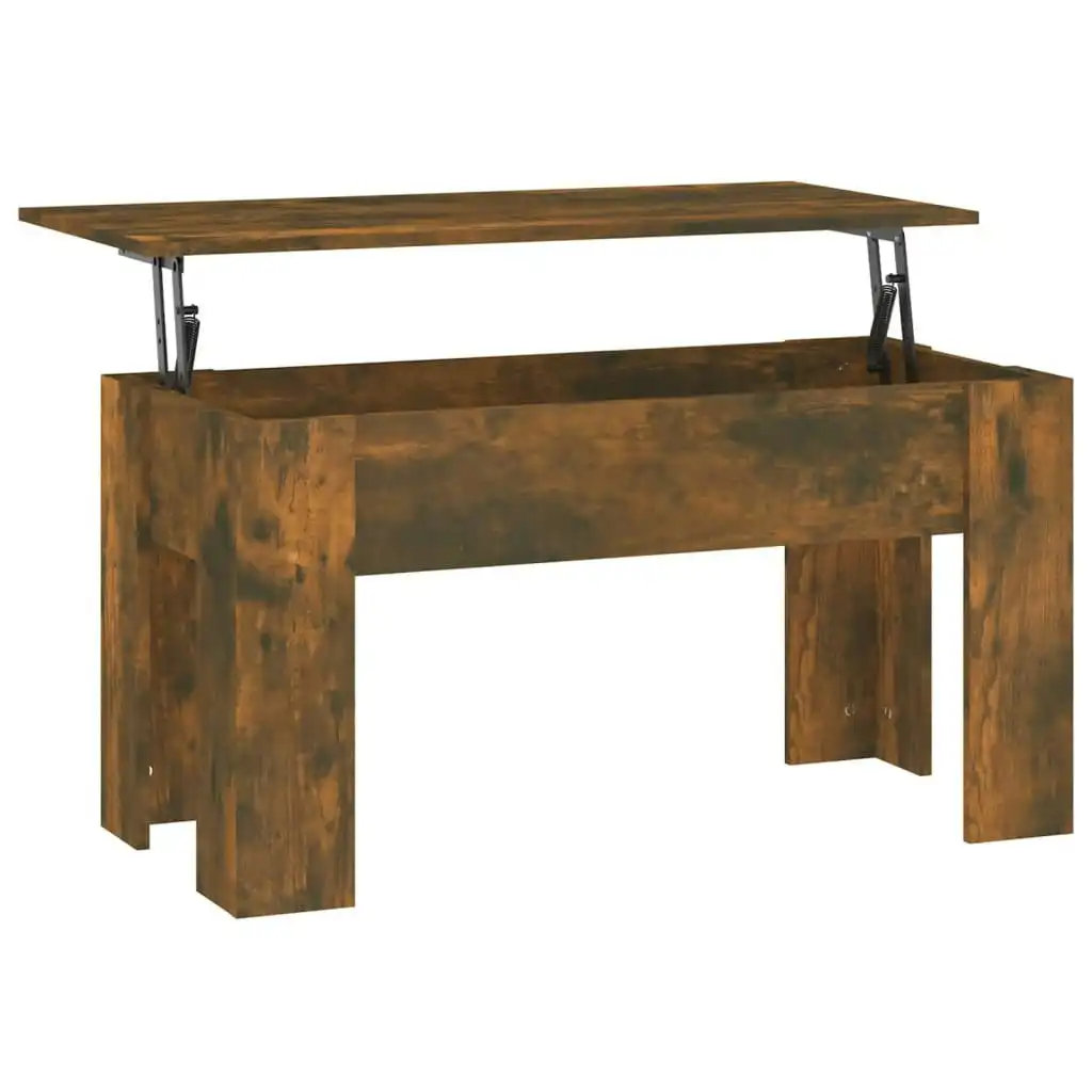 Coffee Table Smoked Oak 101x49x52 cm Engineered Wood 819278