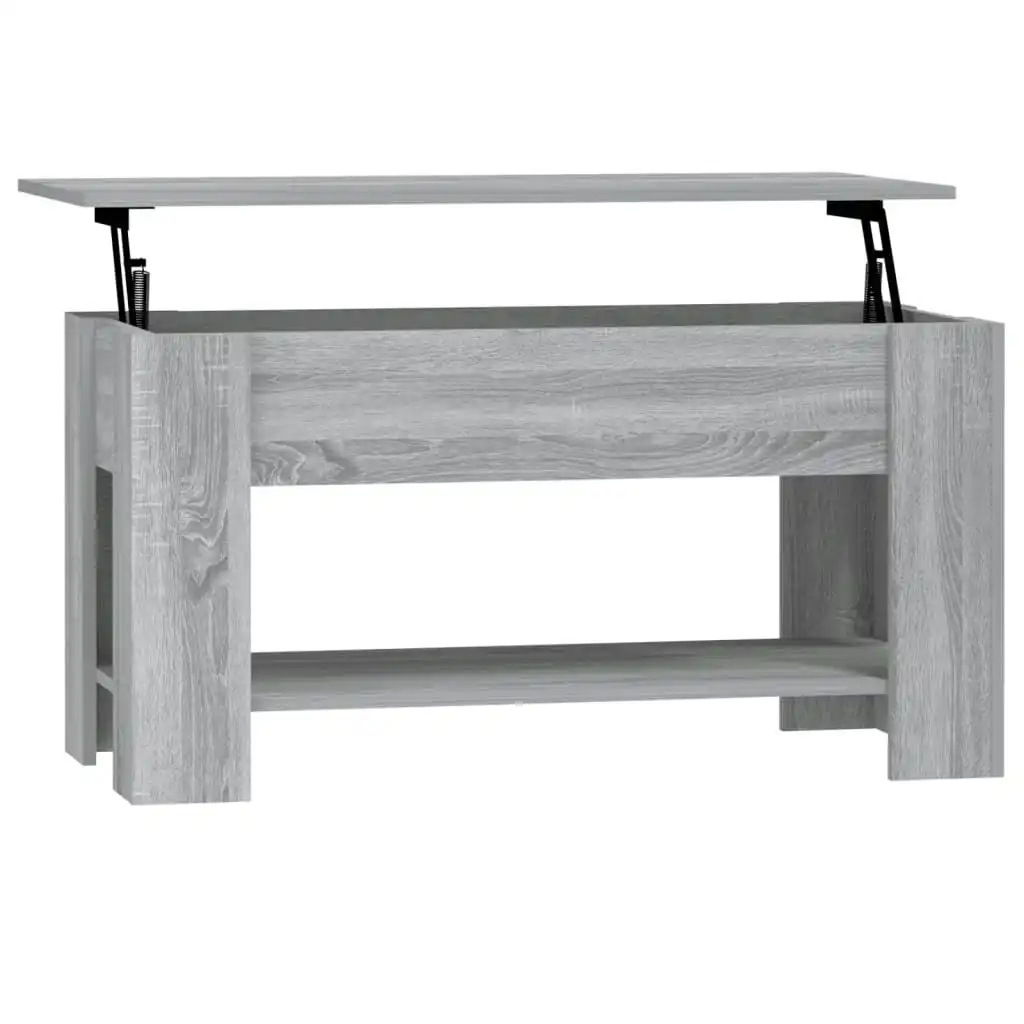 Coffee Table Grey Sonoma 101x49x52 cm Engineered Wood 819273