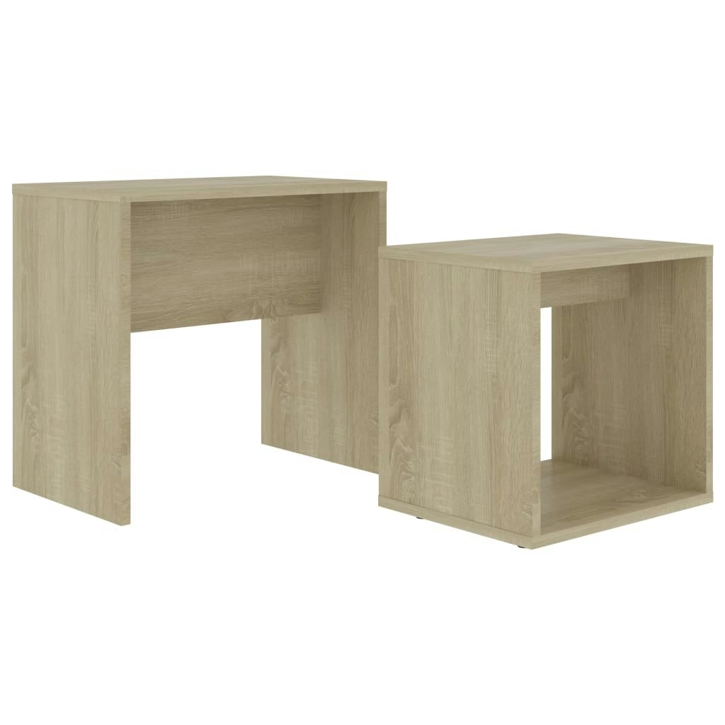 Coffee Table Set Sonoma Oak 48x30x45 cm Engineered Wood 802888