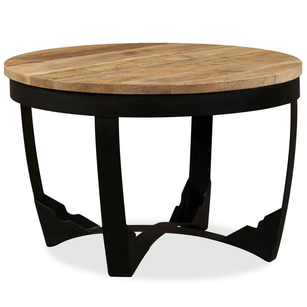 Coffee Table Solid Rough Mango Wood 60x40 cm 244673