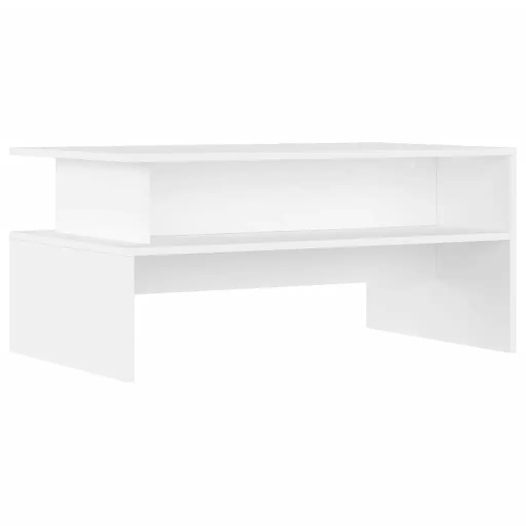 Coffee Table White 90x55x42.5 cm Engineered Wood 834278