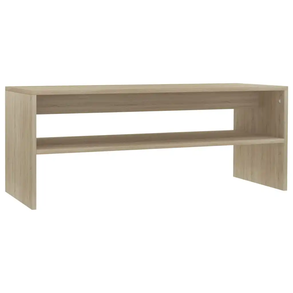 Coffee Table Sonoma Oak 100x40x40 cm Engineered Wood 800129