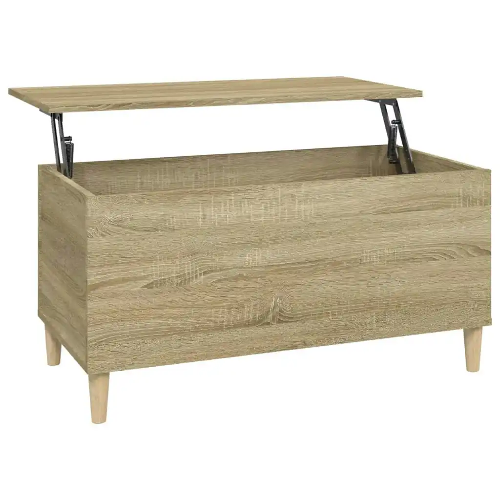 Coffee Table Sonoma Oak 90x44.5x45 cm Engineered Wood 819583