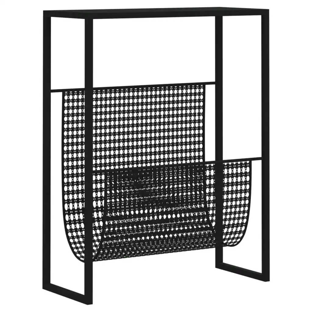 Magazine Rack Black 35x15x45 cm Steel 331668