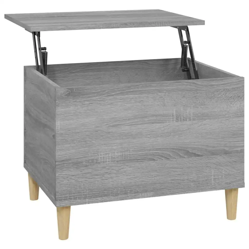 Coffee Table Grey Sonoma 60x44.5x45 cm Engineered Wood 819570