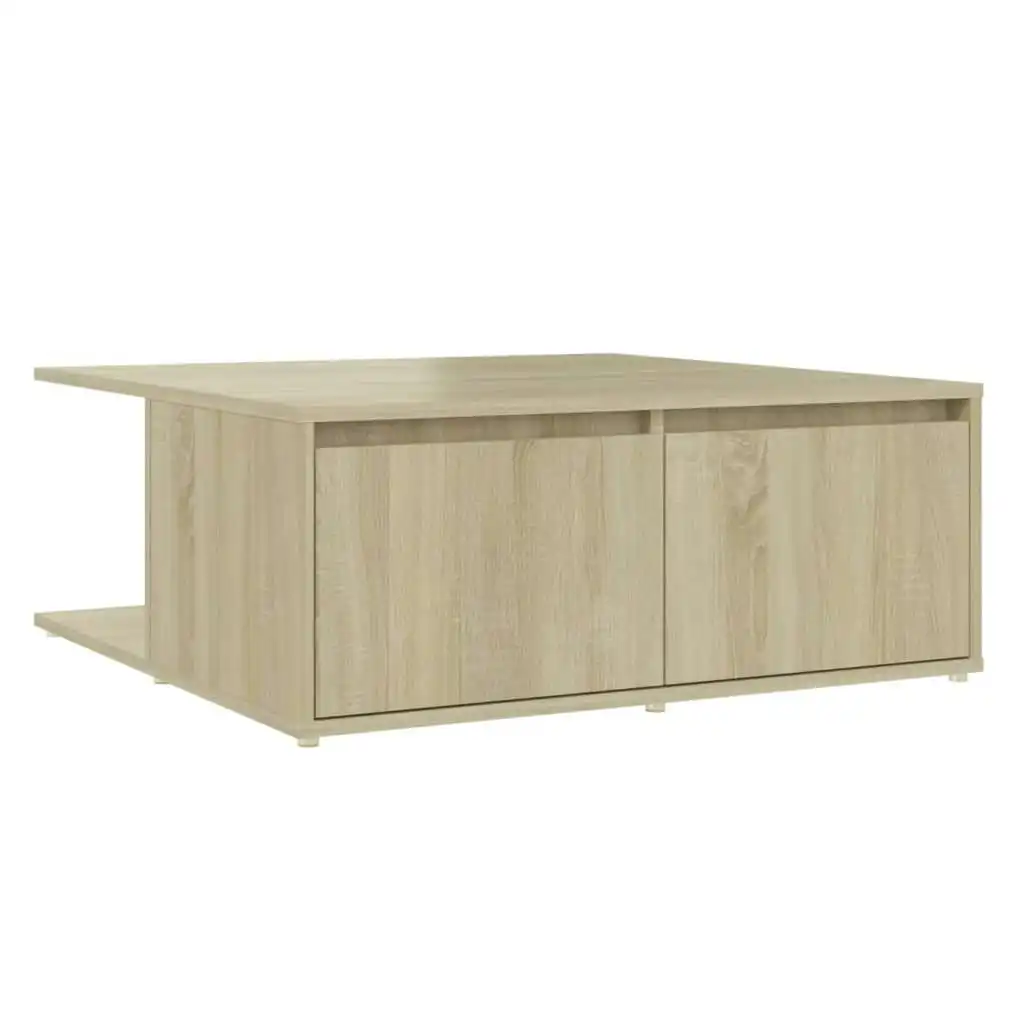 Coffee Table Sonoma Oak 80x80x31 cm Engineered Wood 806879