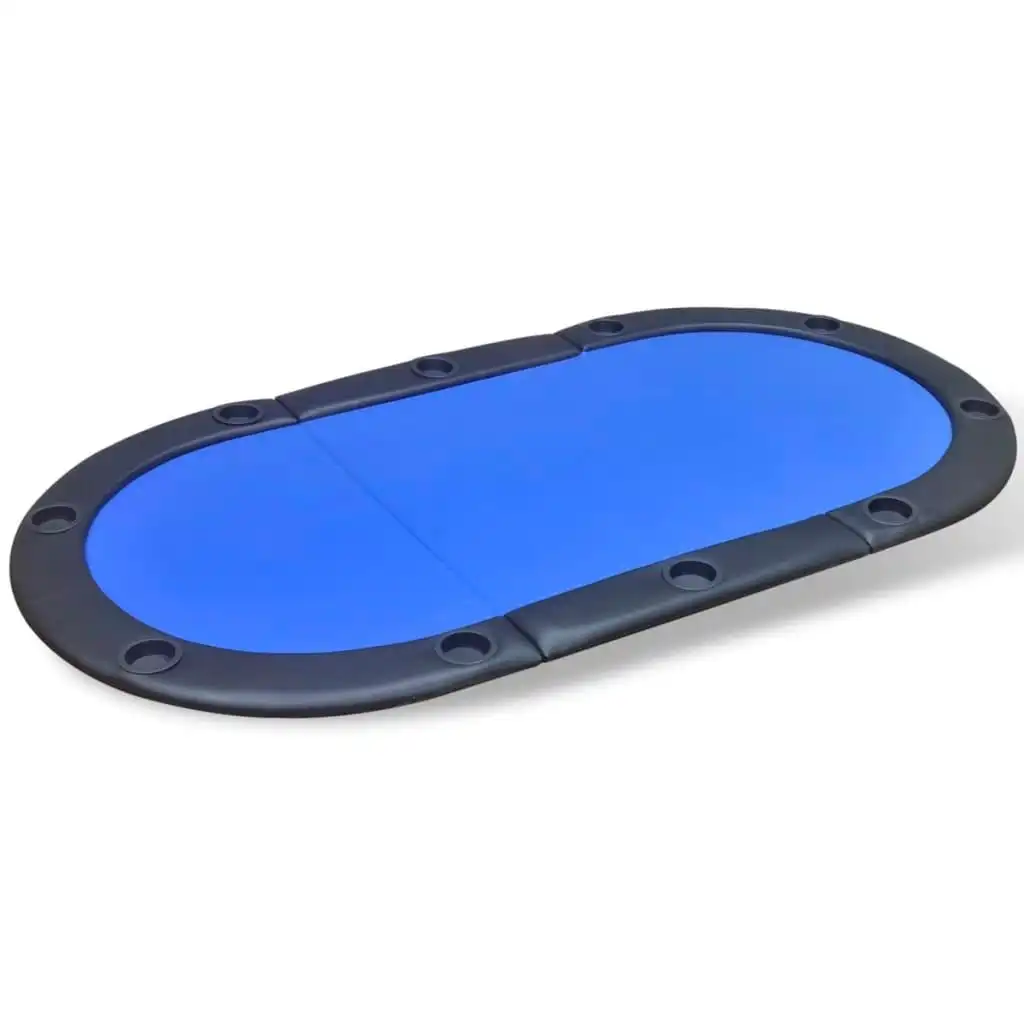 10-Player Foldable Poker Tabletop Blue 80136