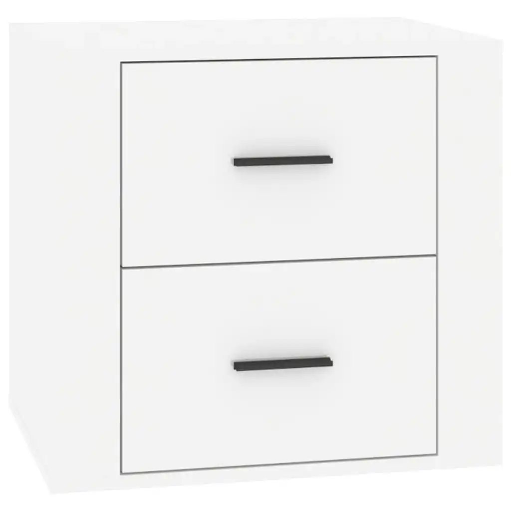 Bedside Cabinet High Gloss White 50x39x47 cm 816706