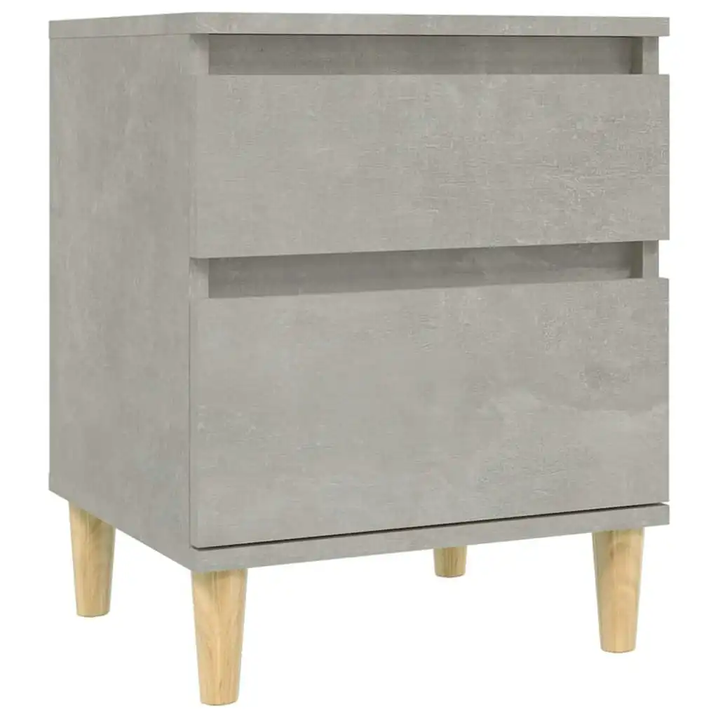 Bedside Cabinet Concrete Grey 40x35x50 cm 821834