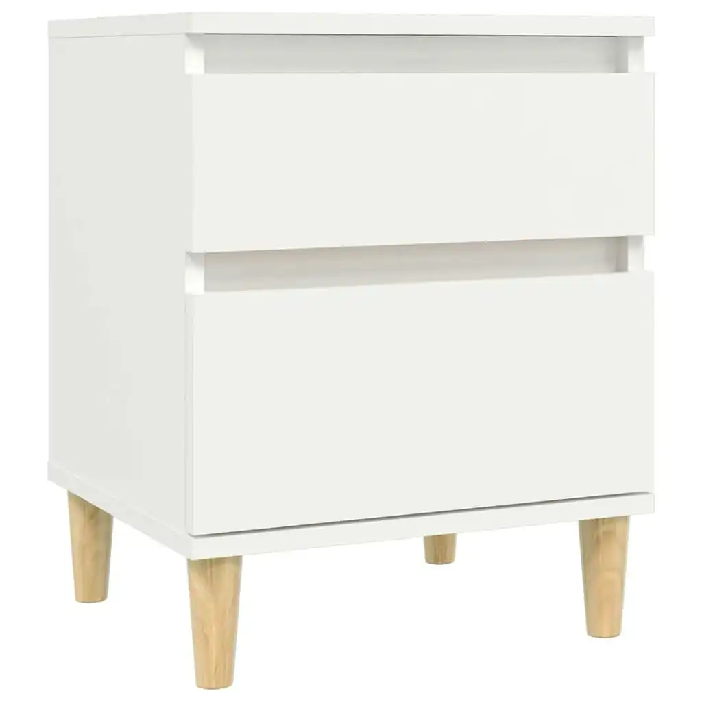 Bedside Cabinet White 40x35x50 cm 821826