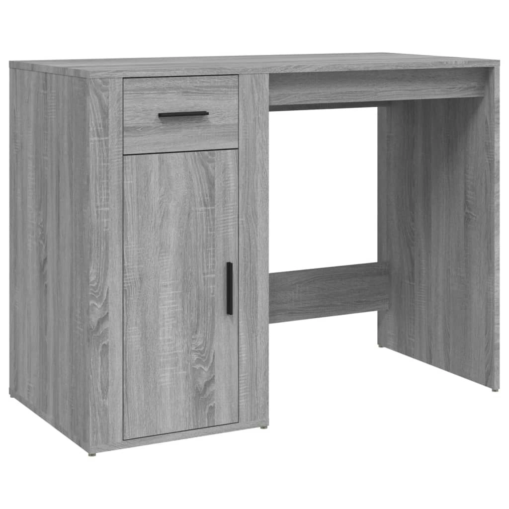 Desk Grey Sonoma 100x49x75 cm Engineered Wood 816790