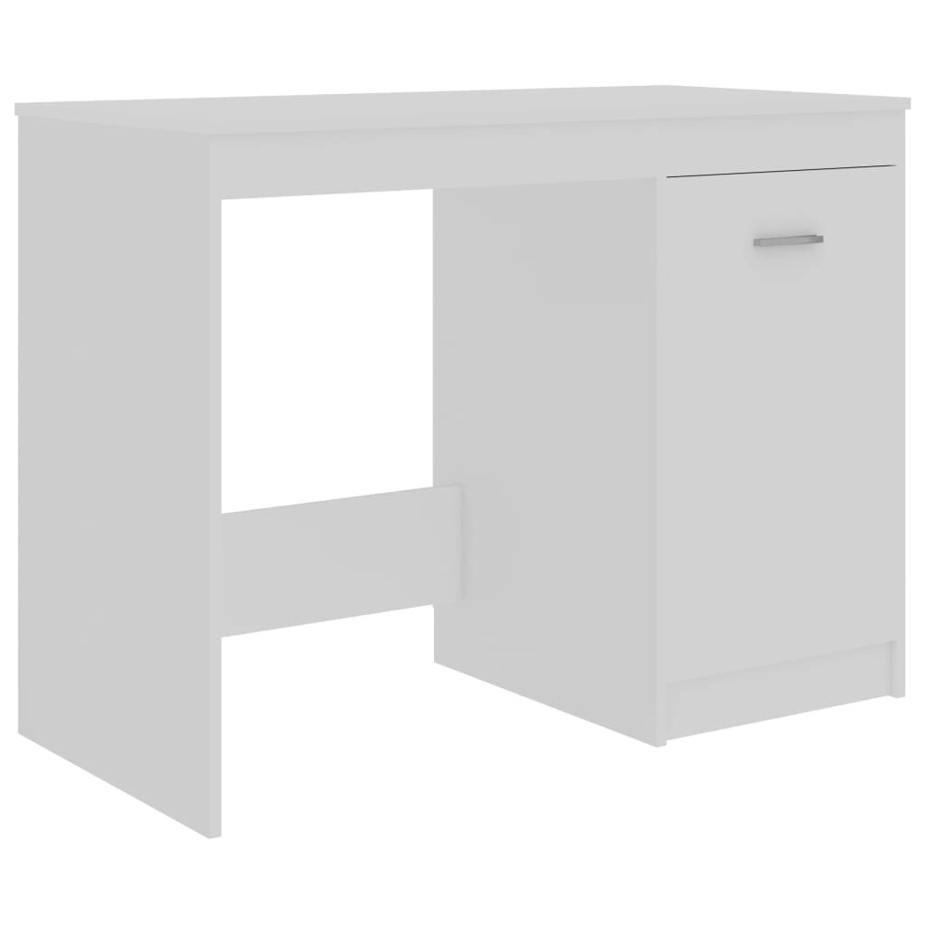 Desk White 100x50x76 cm Engineered Wood 801796