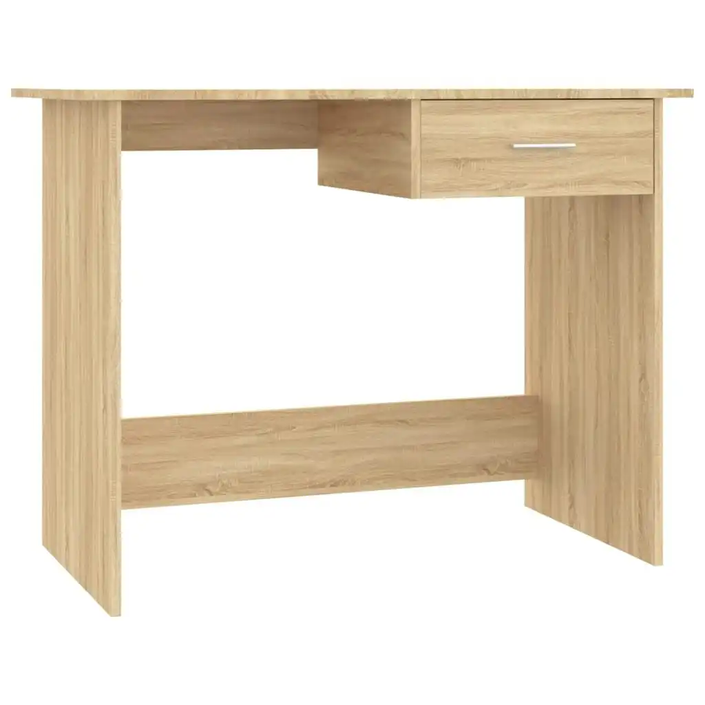 Desk Sonoma Oak 100x50x76 cm Engineered Wood 800552