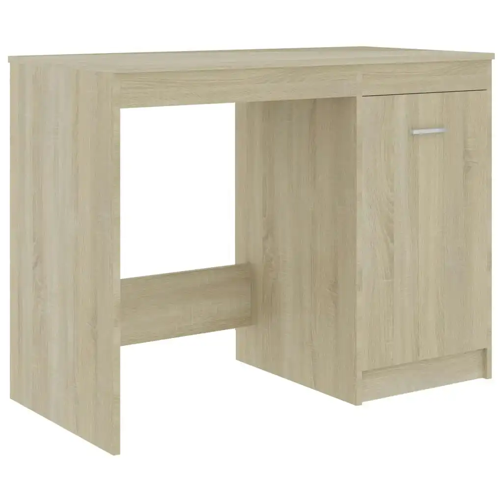 Desk Sonoma Oak 100x50x76 cm Engineered Wood 801799