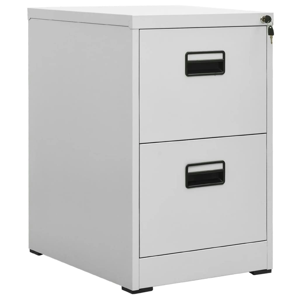 Filing Cabinet Light Grey 46x62x72.5 cm Steel 336271