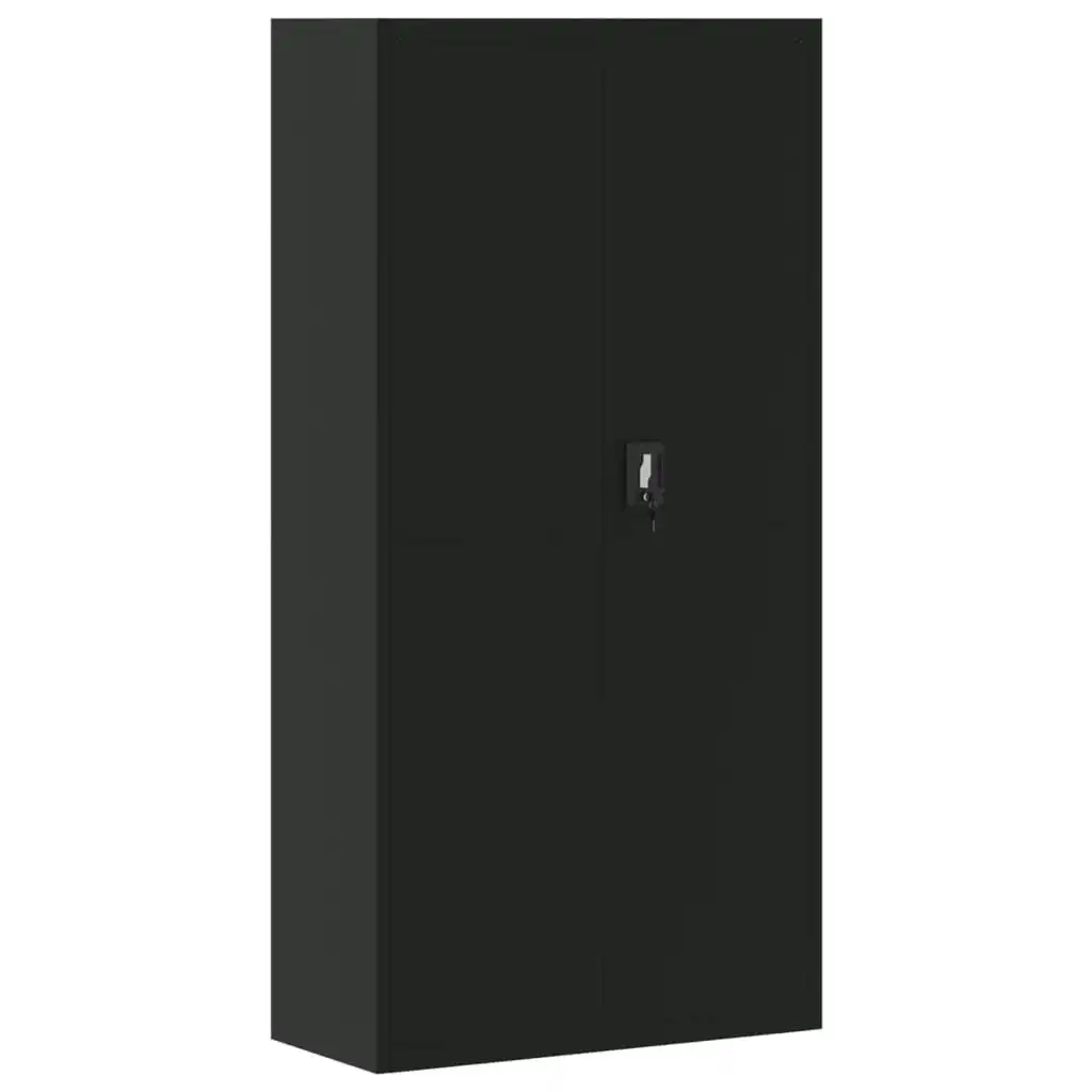 File Cabinet Black 90x40x180 cm Steel 339754