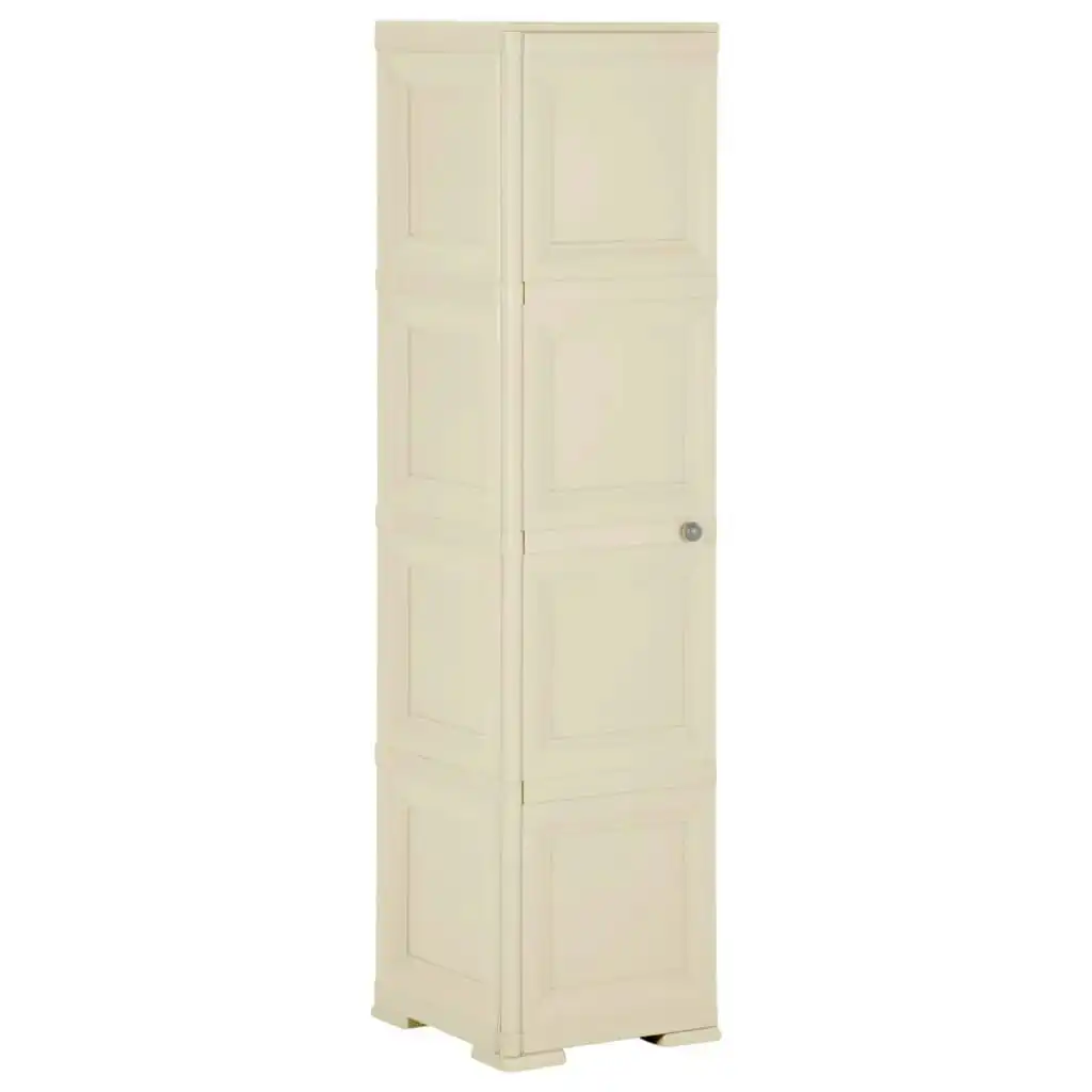 Plastic Cabinet 40x43x164 cm Wood Design Angora White 340600