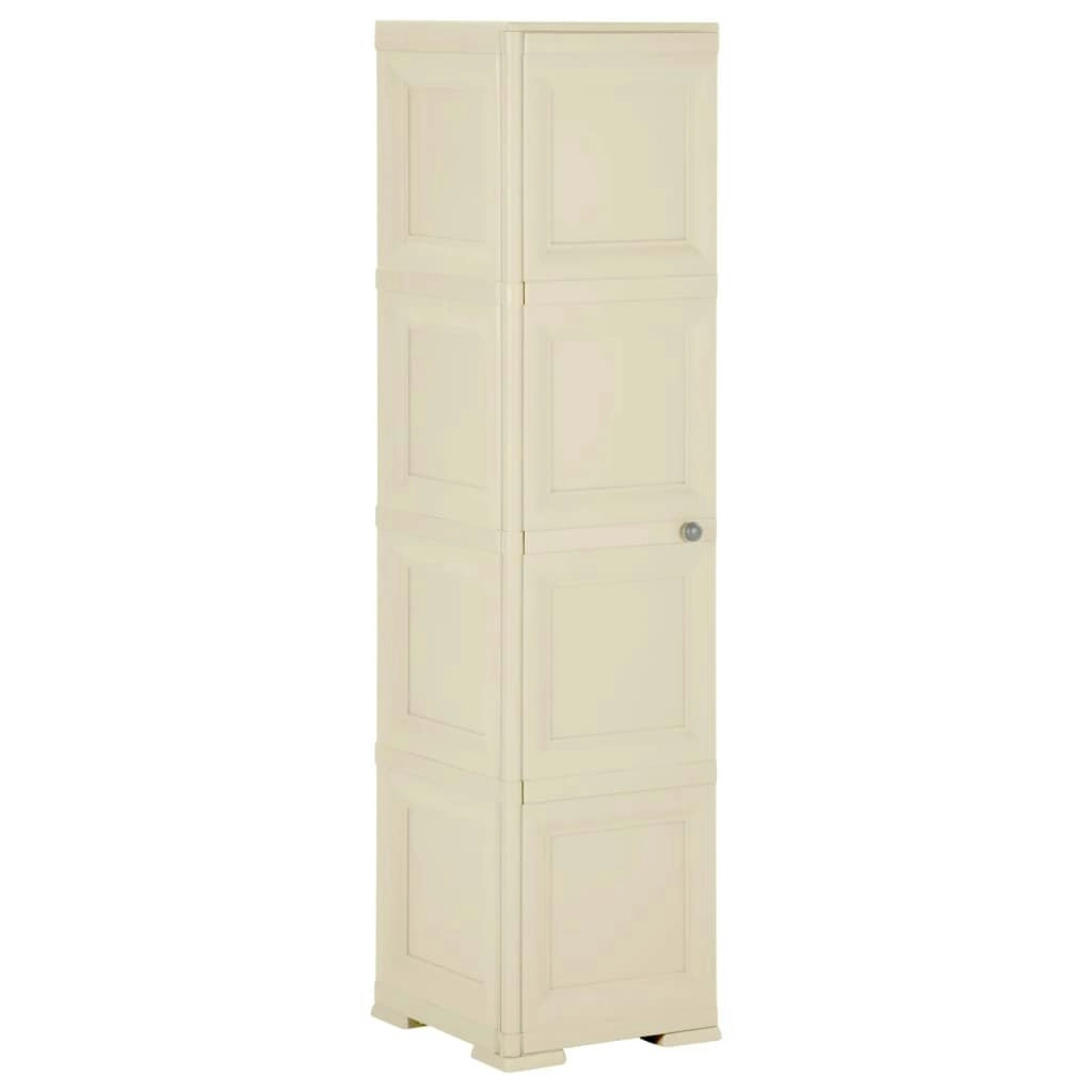 Plastic Cabinet 40x43x164 cm Wood Design Angora White 340600