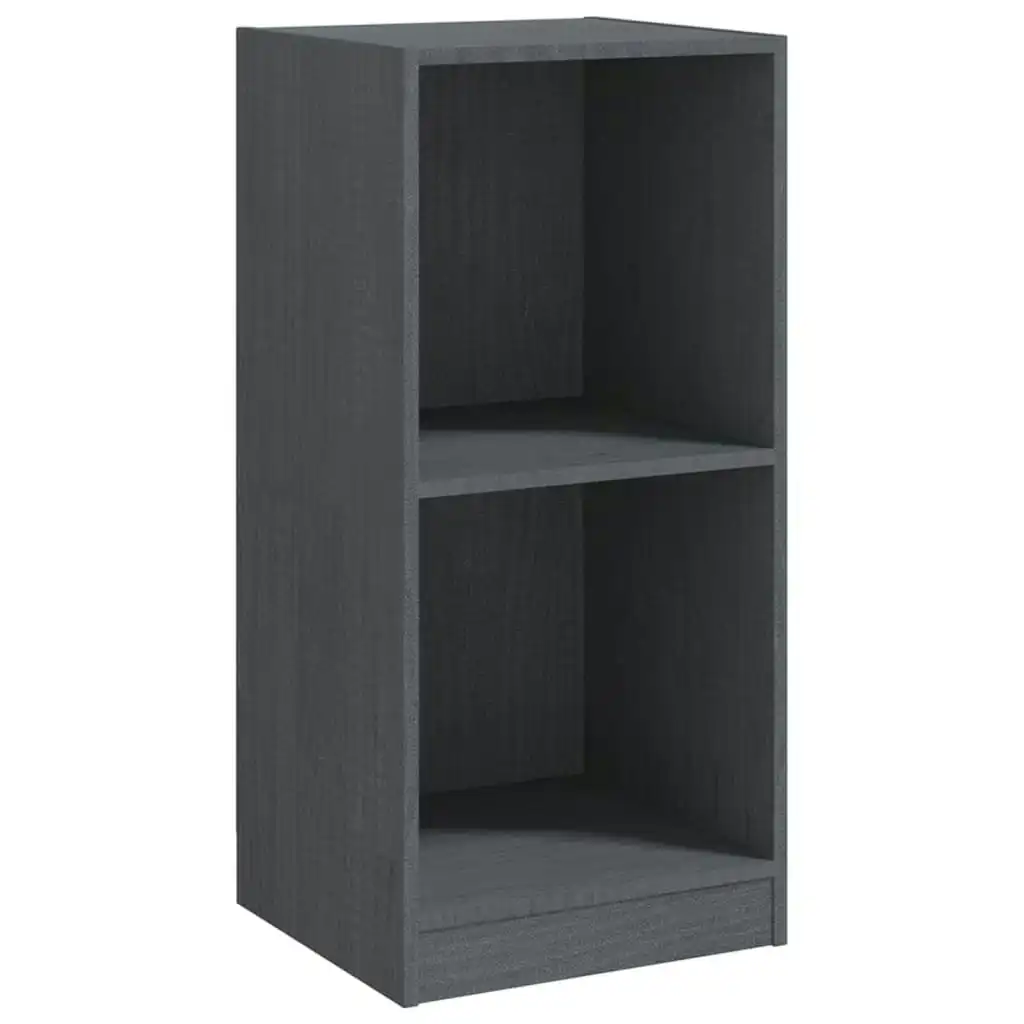 Side Cabinet Grey 35.5x33.5x76 cm Solid Pinewood 809932