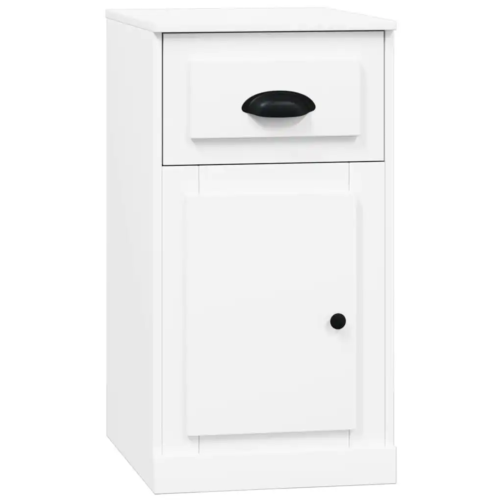 Side Cabinet with Drawer White 40x50x75 cm Engineered Wood 816480