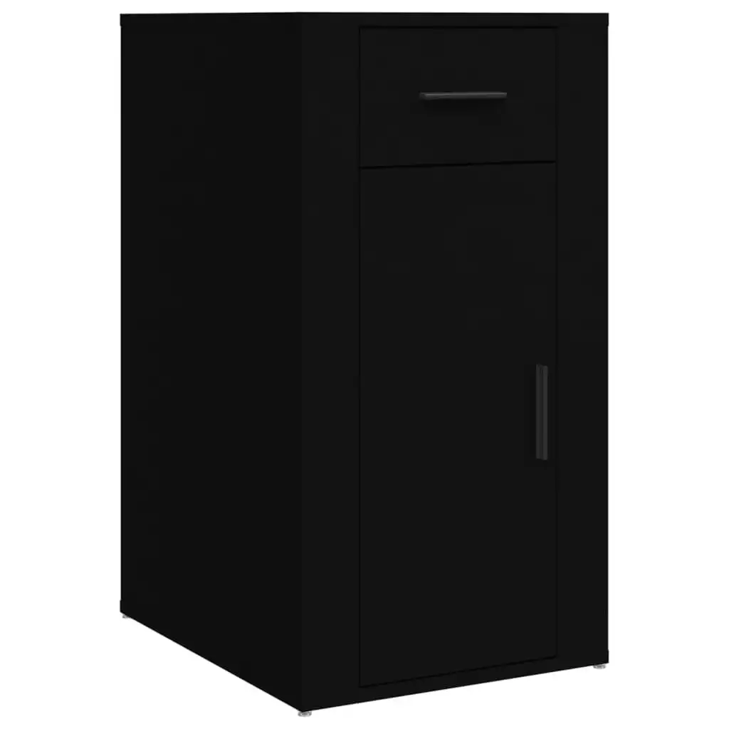 Desk Cabinet Black 40x49x75 cm Engineered Wood 816793